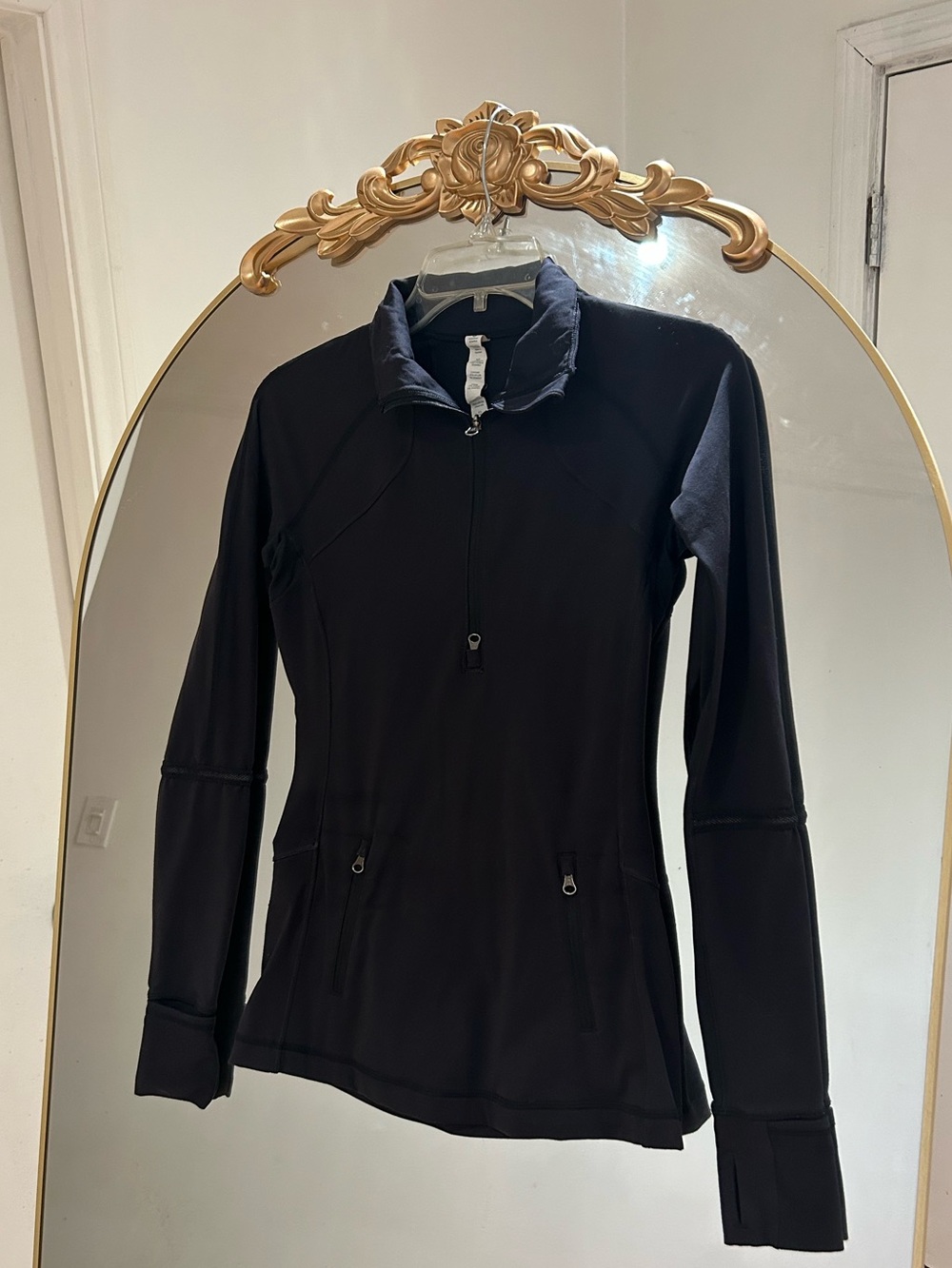 Lululemon Black Half Zip Jacket, Size 4